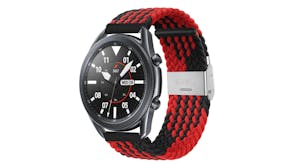 Equipo Nylon Braided Replacement Watch Straps for Apple Watch 38mm - Red/Black