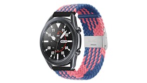 Equipo Nylon Braided Replacement Watch Straps for Apple Watch 38mm - Pink/Blue