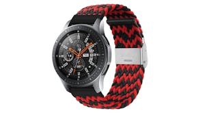 Equipo Nylon Braided Replacement Watch Straps for Apple Watch 38mm - Black/Red