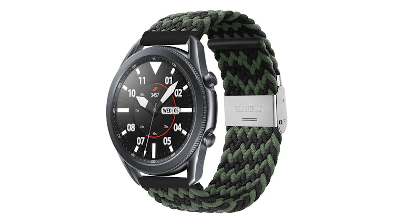 Equipo Nylon Braided Replacement Watch Straps for Apple Watch 38mm - Green/Black