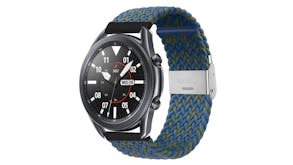 Equipo Nylon Braided Replacement Watch Straps for Apple Watch 38mm - Green/Blue
