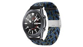 Equipo Nylon Braided Replacement Watch Straps for Apple Watch 38mm - Blue/Black/Green