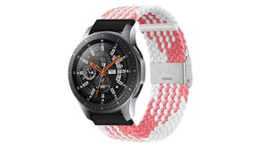 Equipo Nylon Braided Replacement Watch Straps for Apple Watch 38mm - Pink/White