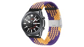 Equipo Nylon Braided Replacement Watch Straps for Apple Watch 42mm - Purple/Orange