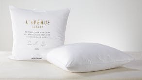 Luxury White Duck Down Euro Pillow by L'Avenue