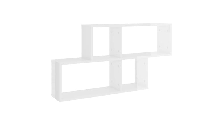 NNEVL Wall Shelves 100 x 18 x 53cm - Gloss White