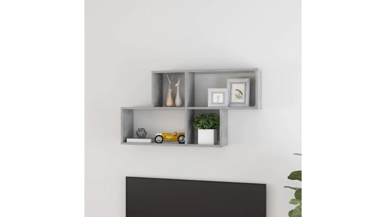 NNEVL Wall Shelves 100 x 18 x 53cm - Concrete Grey