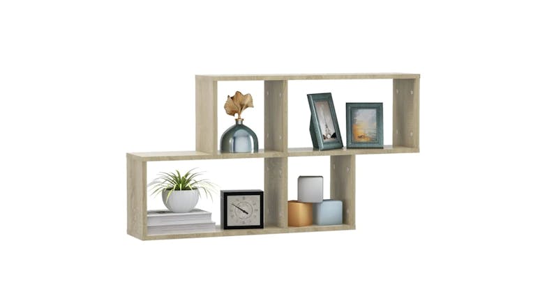NNEVL Wall Shelves 100 x 18 x 53cm - Sonoma Oak