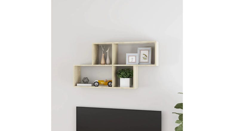 NNEVL Wall Shelves 100 x 18 x 53cm - Sonoma Oak