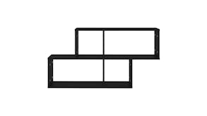 NNEVL Wall Shelves 100 x 18 x 53cm - Black