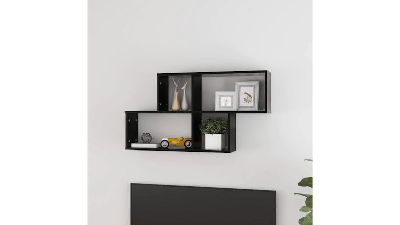 NNEVL Wall Shelves 100 x 18 x 53cm - Black