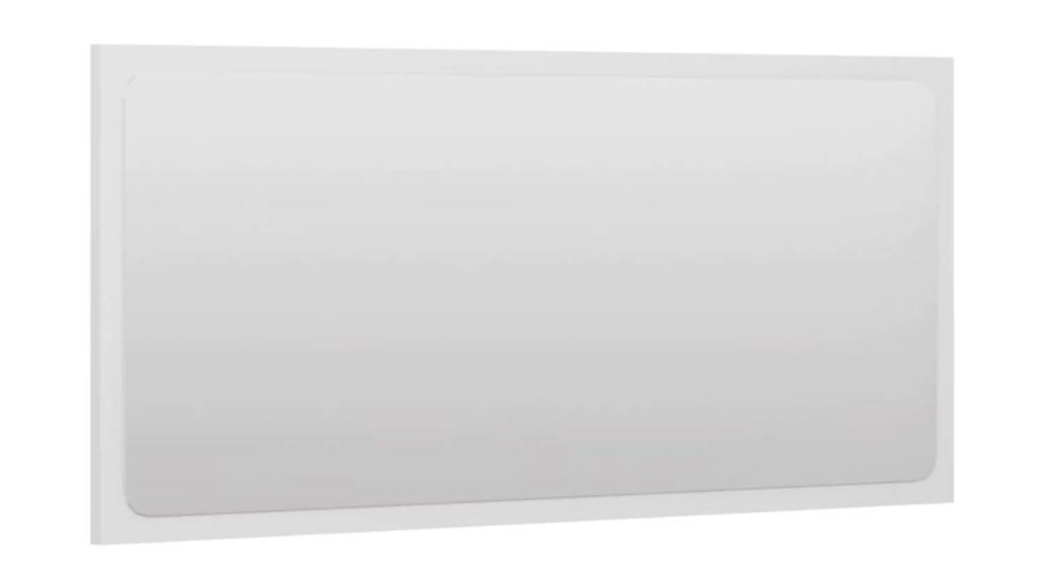 NNEVL Bathroom Mirror 80x1.5x37cm - Gloss White