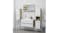 NNEVL Bathroom Mirror w/ Built-In Shelving 90x10.5x45cm - Sonoma Oak/White