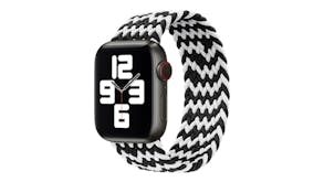Equipo Braided Solo Loop Replacement Watch Straps for Apple Watch 38mm - Black/White