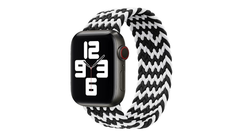 Equipo Braided Solo Loop Replacement Watch Straps for Apple Watch 38mm - Black/White