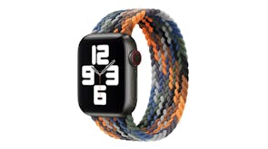 Equipo Braided Solo Loop Replacement Watch Straps for Apple Watch 38mm - Grey/Blue/Orange