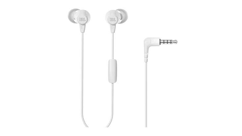 JBL C50HI Wired In-Ear Headphones - White