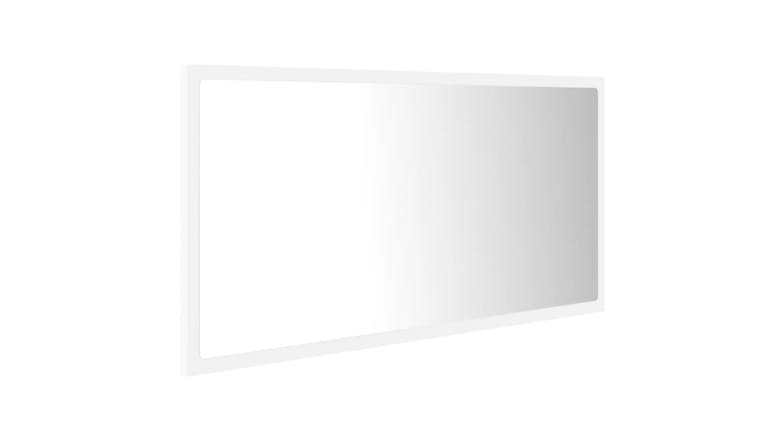 NNEVL LED Backlit Bathroom Mirror 90 x 8.5 x 37cm - White