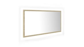 NNEVL LED Backlit Bathroom Mirror 90 x 8.5 x 37cm - Sonoma Oak