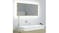 NNEVL LED Backlit Bathroom Mirror 90 x 8.5 x 37cm - Sonoma Oak
