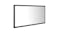 NNEVL LED Backlit Bathroom Mirror 90 x 8.5 x 37cm - Gloss Black