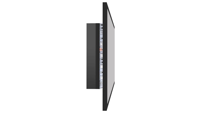 NNEVL LED Backlit Bathroom Mirror 90 x 8.5 x 37cm - Gloss Black