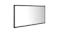 NNEVL LED Backlit Bathroom Mirror 90 x 8.5 x 37cm - Gloss Grey