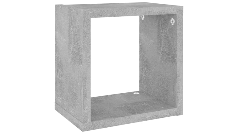 NNEVL Wall Shelves Floating Cube 4pcs. 22 x 15 x 22cm - Concrete Grey