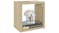 NNEVL Wall Shelves Floating Cube 4pcs. 22 x 15 x 22cm - Sonoma Oak/White