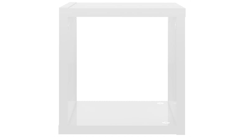 NNEVL Wall Shelves Floating Cube 4pcs. 22 x 15 x 22cm - Gloss White
