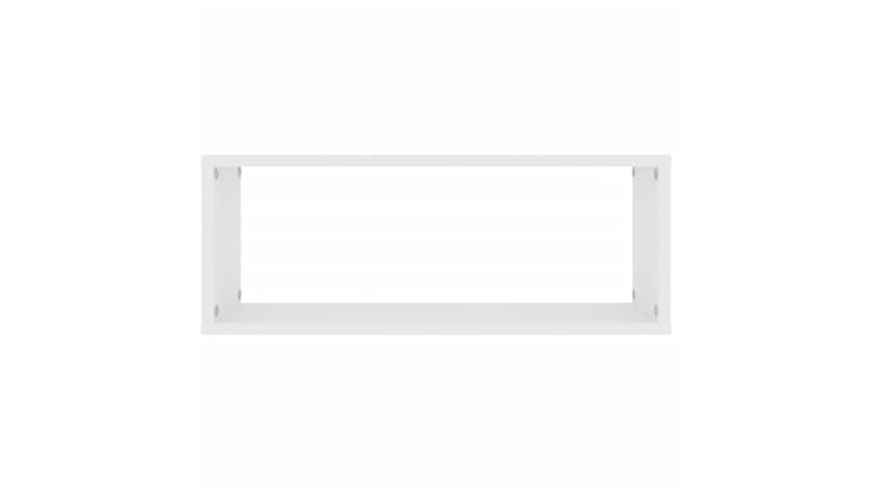 NNEVL Wall Shelves Floating Rectangle 2pcs. 60 x 15 x 33cm - White