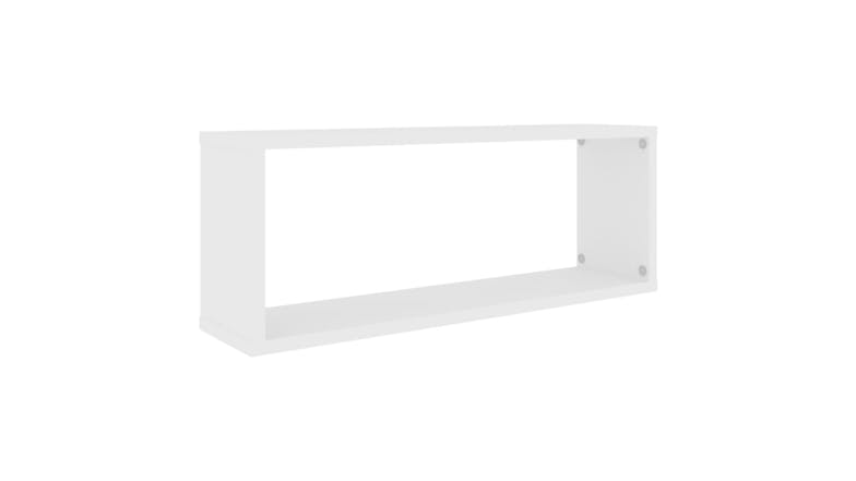 NNEVL Wall Shelves Floating Rectangle 2pcs. 60 x 15 x 33cm - White