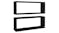 NNEVL Wall Shelves Floating Rectangle 2pcs. 60 x 15 x 33cm - Black