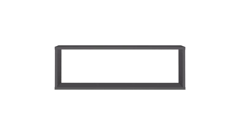 NNEVL Wall Shelves Floating Rectangle 4pcs. 80 x 15 x 26.5 - Grey