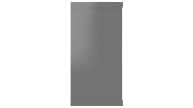 NNEVL Wall Shelves Floating Rectangle 4pcs. 100 x 15 x 30 - Gloss Grey
