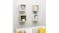NNEVL Wall Shelves Floating Cube 4pcs. 30 x 15 x 30 - Sonoma Oak/White