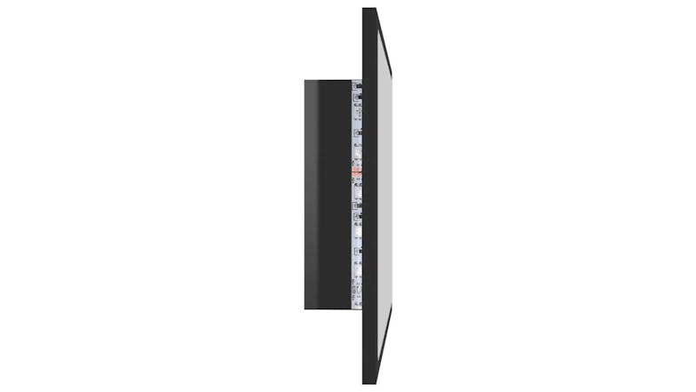 NNEVL LED Backlit Bathroom Mirror 60 x 8.5 x 37cm - Gloss Black