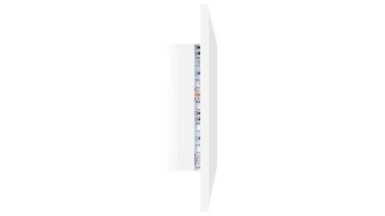 NNEVL LED Backlit Bathroom Mirror 60 x 8.5 x 37cm - Gloss White