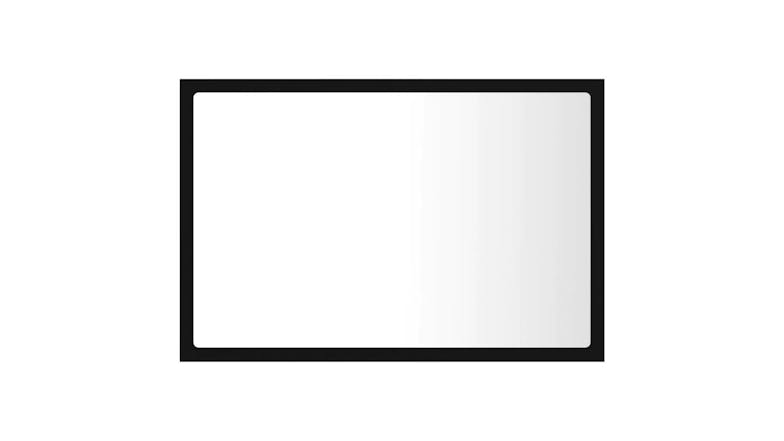 NNEVL LED Backlit Bathroom Mirror 60 x 8.5 x 37cm - Black