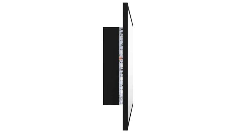 NNEVL LED Backlit Bathroom Mirror 60 x 8.5 x 37cm - Black