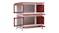 NNEVL Outdoor Rabbit Hutch 4 Door 90cm - Red Wood