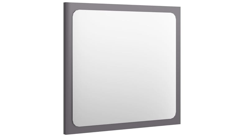 NNEVL Bathroom Mirror 40x1.5x37cm Gloss Grey