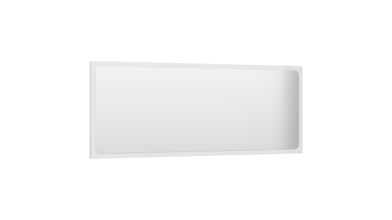 NNEVL Bathroom Mirror 100x1.5x37cm Gloss White Harvey Norman New Zealand