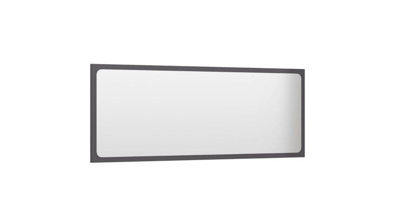 NNEVL Bathroom Mirror 100x1.5x37cm Gloss Grey
