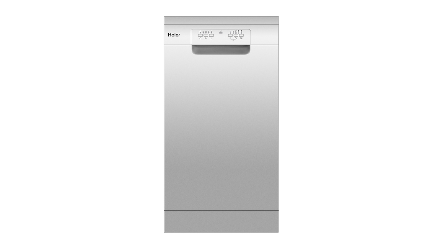 Haier 10 Place Setting Slim Freestanding Dishwasher - Silver (HDW10F1S1)