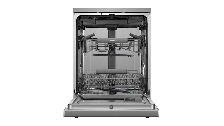 Haier 15 Place Setting 8 Program Freestanding Dishwasher - Satina (HDW15F3S1)