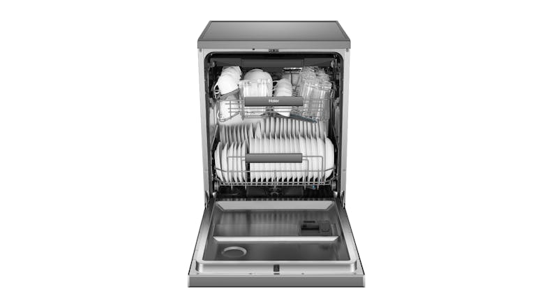 Haier 15 Place Setting 8 Program Freestanding Dishwasher - Satina (HDW15F3S1)