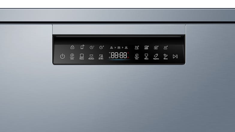 Haier 15 Place Setting 8 Program Freestanding Dishwasher - Satina (HDW15F3S1)