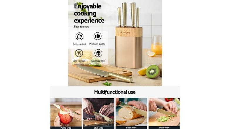 5-Star Chef Kitchen Knife Set 6pcs.