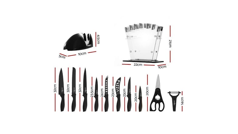 5-Star Chef Kitchen Knife Set 17pcs.